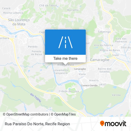 Rua Paraíso Do Norte map