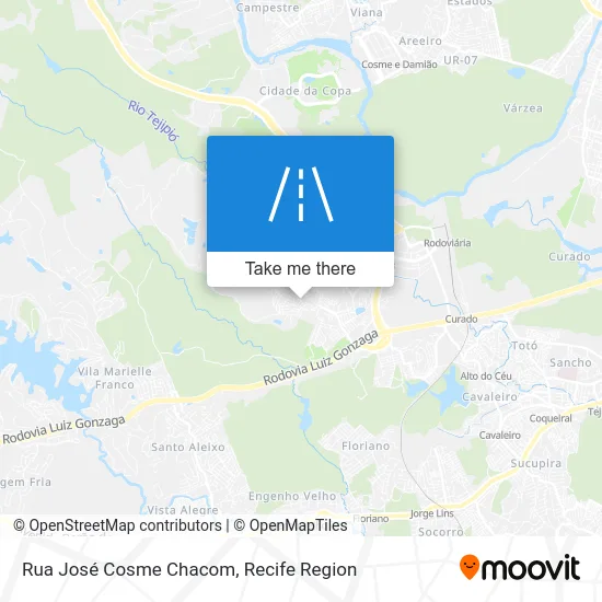 Rua José Cosme Chacom map