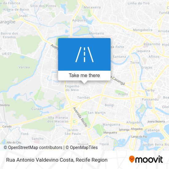 Rua Antonio Valdevino Costa map