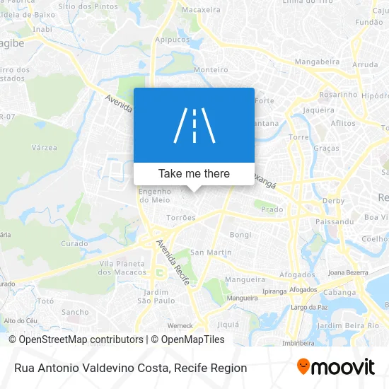 Rua Antonio Valdevino Costa map