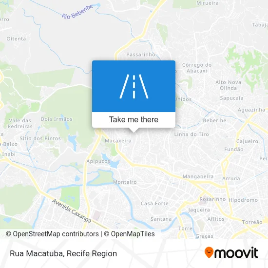 Rua Macatuba map