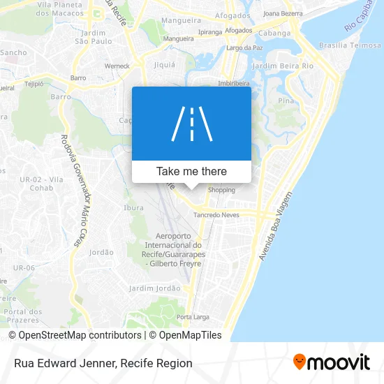 Rua Edward Jenner map