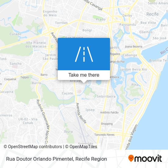 Rua Doutor Orlando Pimentel map