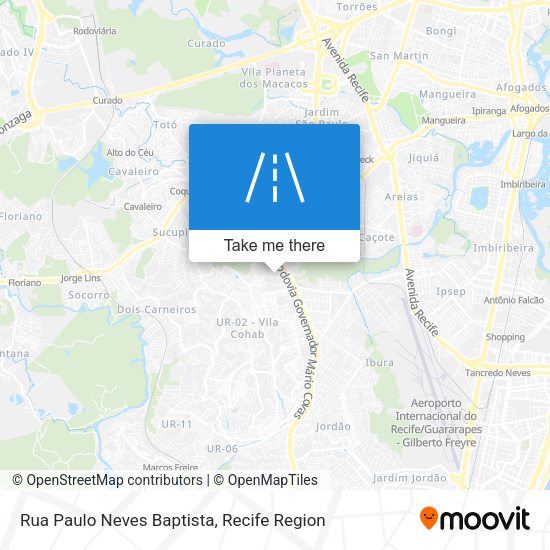 Rua Paulo Neves Baptista map