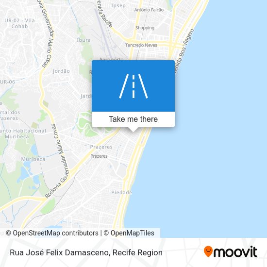Rua José Felix Damasceno map