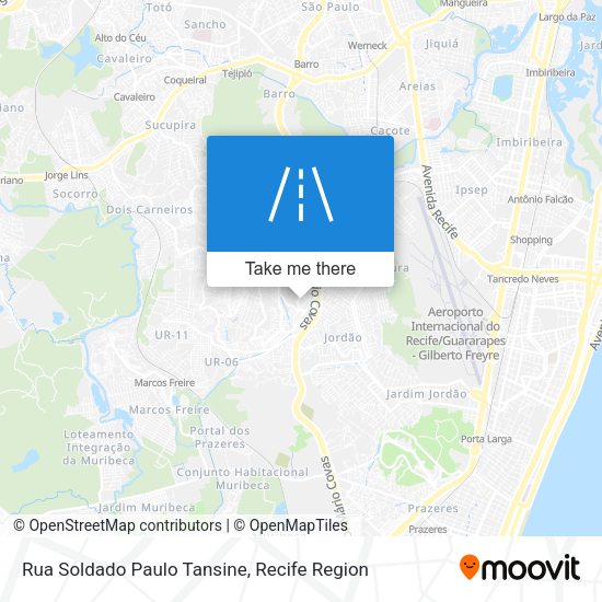 Rua Soldado Paulo Tansine map