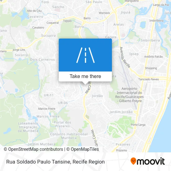 Rua Soldado Paulo Tansine map