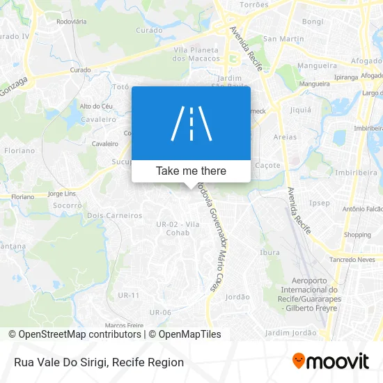 Rua Vale Do Sirigi map