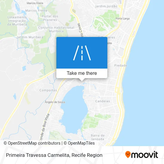 Primeira Travessa Carmelita map