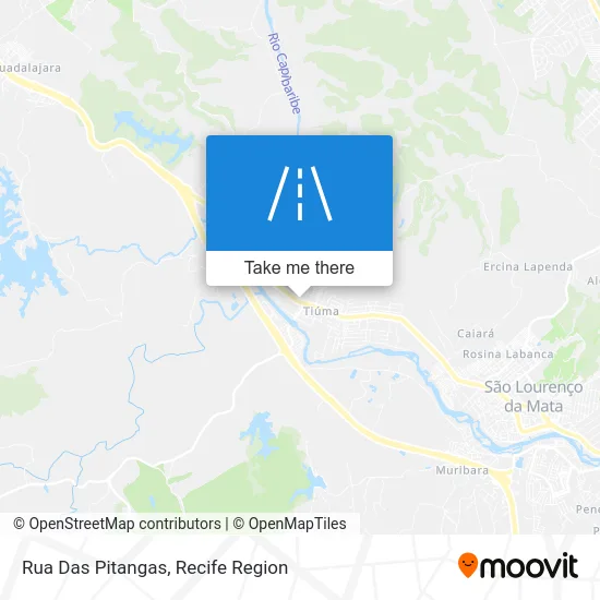 Rua Das Pitangas map