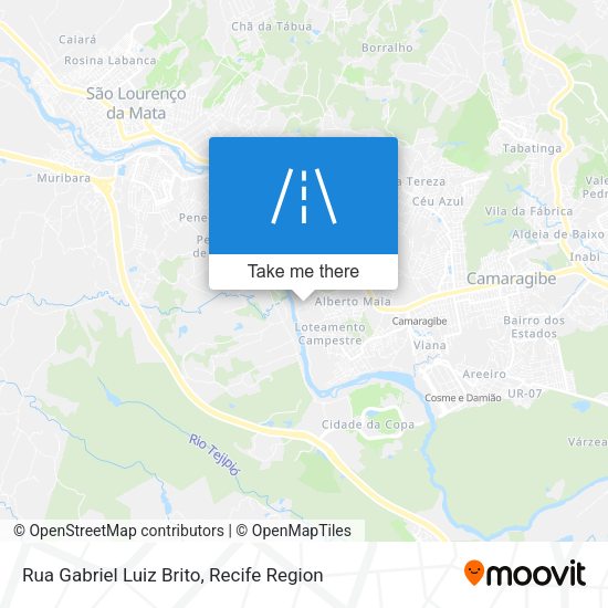Rua Gabriel Luiz Brito map