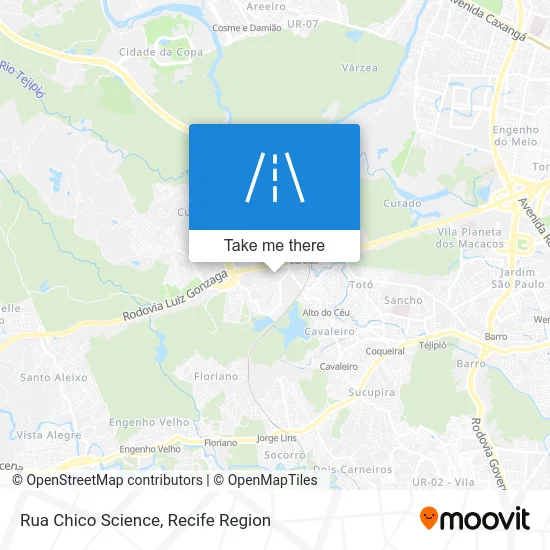 Rua Chico Science map