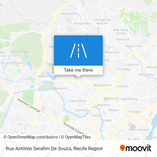 Rua Antônio Serafim De Souza map