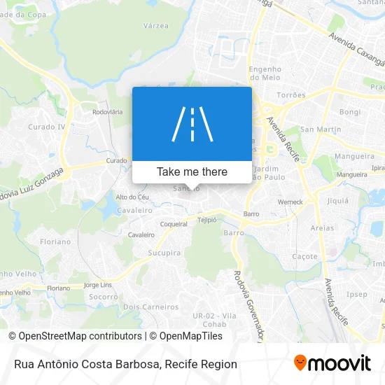 Rua Antônio Costa Barbosa map