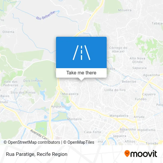 Rua Paratige map