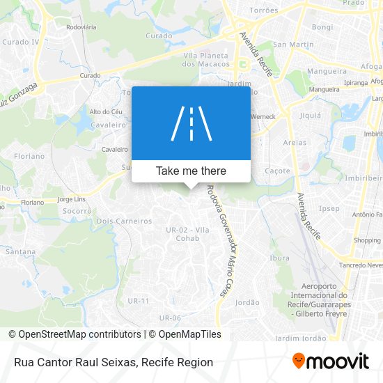 Rua Cantor Raul Seixas map