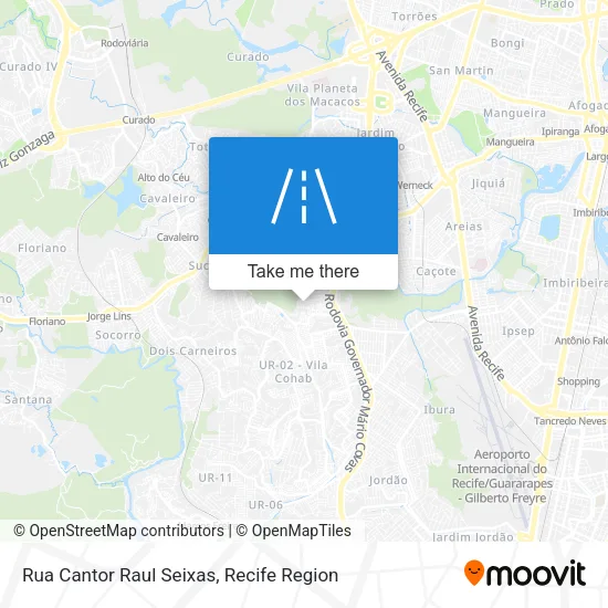 Rua Cantor Raul Seixas map