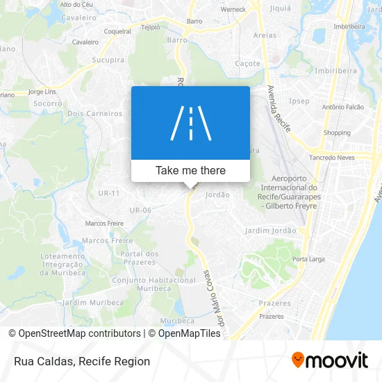 Rua Caldas map