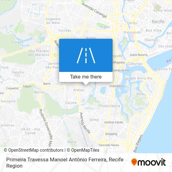 Primeira Travessa Manoel Antônio Ferreira map