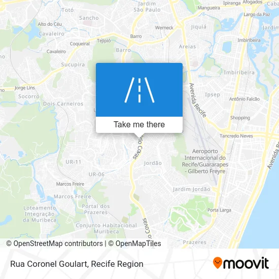 Rua Coronel Goulart map