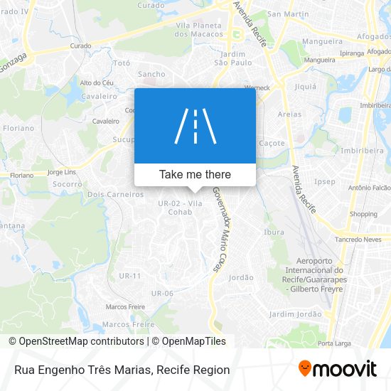 Rua Engenho Três Marias map