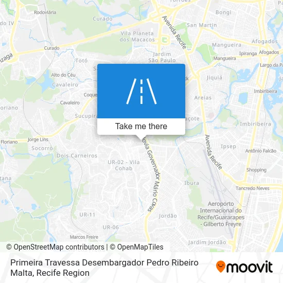 Primeira Travessa Desembargador Pedro Ribeiro Malta map