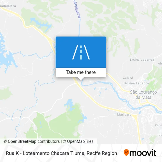 Rua K - Loteamento Chacara Tiuma map