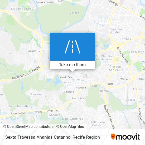 Sexta Travessa Ananias Catanho map