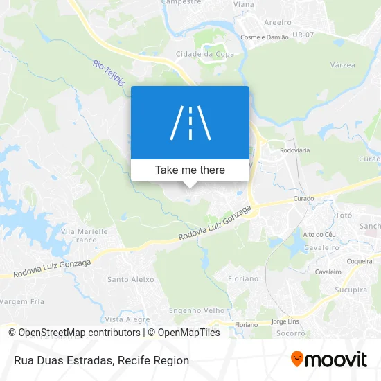 Rua Duas Estradas map