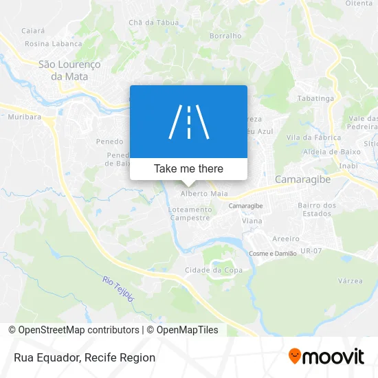 Rua Equador map