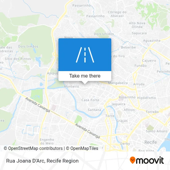Rua Joana D'Arc map