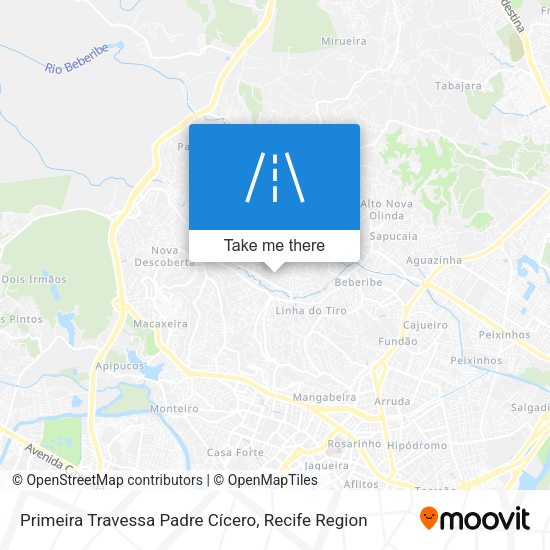 Primeira Travessa Padre Cícero map