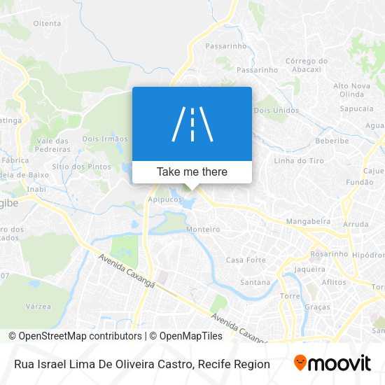 Rua Israel Lima De Oliveira Castro map