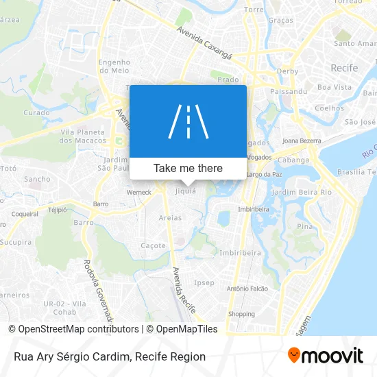 Rua Ary Sérgio Cardim map
