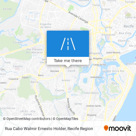 Mapa Rua Cabo Walmir Ernesto Holder