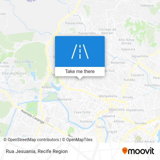 Rua Jesuania map