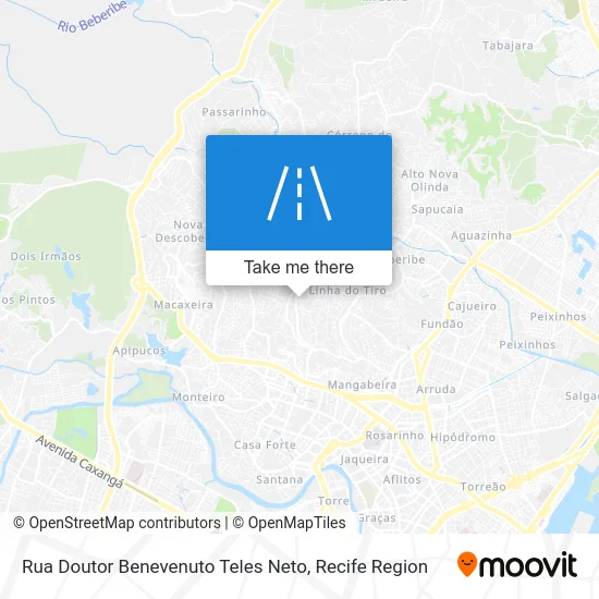 Rua Doutor Benevenuto Teles Neto map