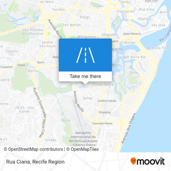 Rua Ciana map