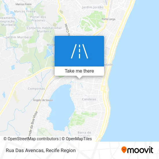 Rua Das Avencas map