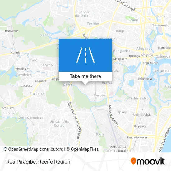 Rua Piragibe map