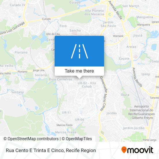 Rua Cento E Trinta E Cinco map