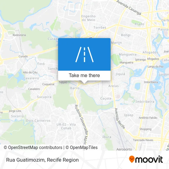 Rua Guatimozim map