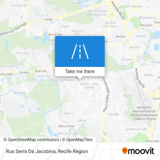 Rua Serra Da Jacobina map