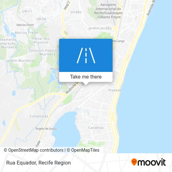 Rua Equador map