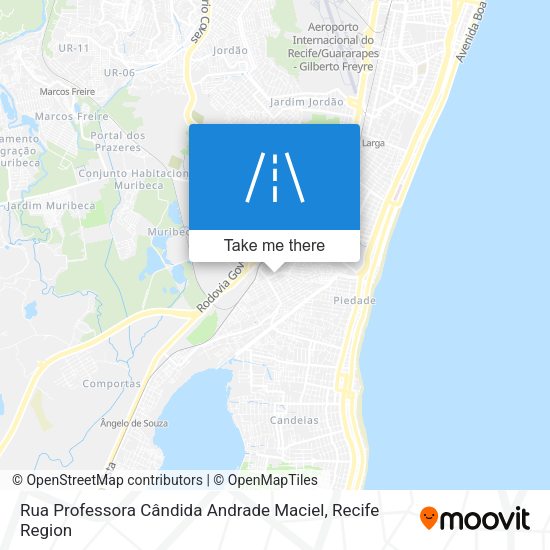 Rua Professora Cândida Andrade Maciel map