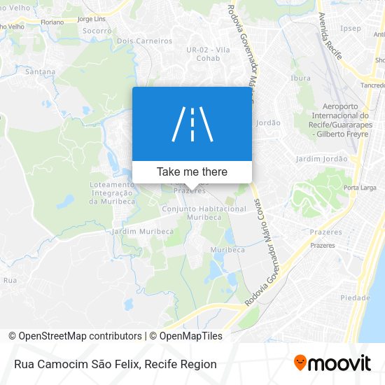 Rua Camocim São Felix map