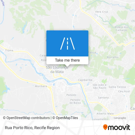 Rua Porto Rico map