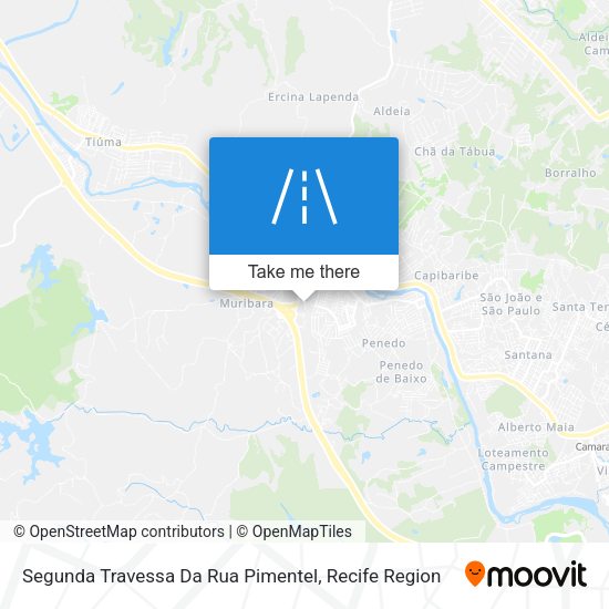Segunda Travessa Da Rua Pimentel map