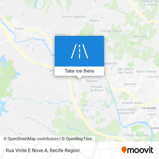 Rua Vinte E Nove A map