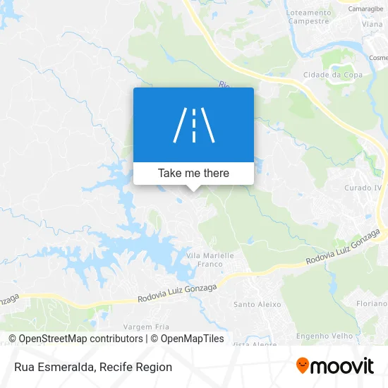 Rua Esmeralda map